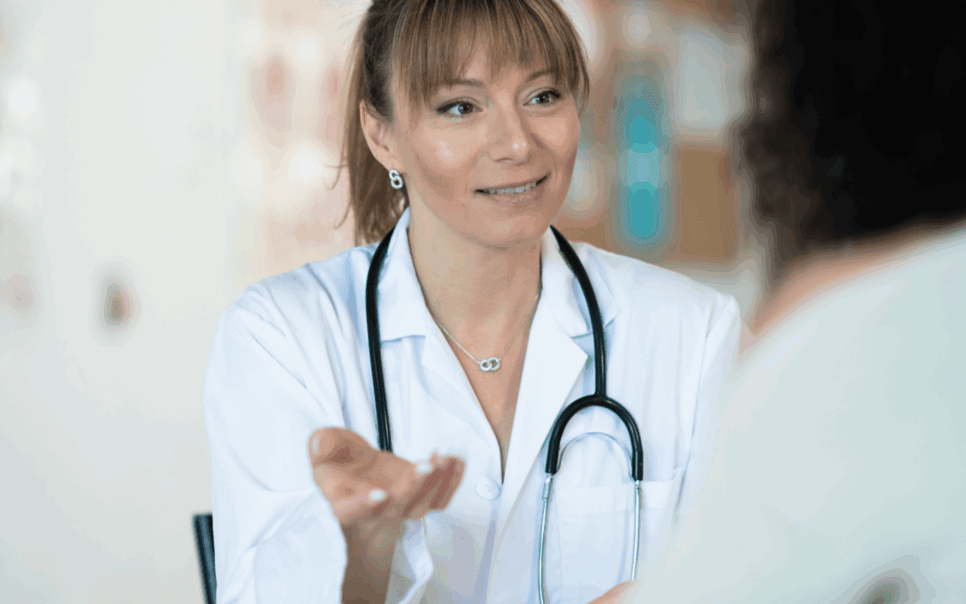 doctor speaking to patient about late term abortion